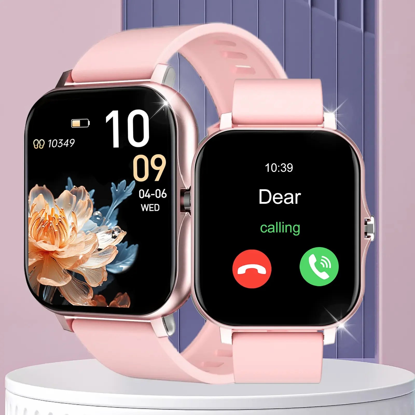 Smart Watch with 1.83-Inch HD Display – Wireless Calling/Dialing, Alarm/Message Notifications, Fitness Tracking, Music Control.